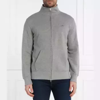 Толстовка стандартного кроя со щитом Gant, серый
