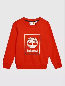 Толстовка стандартного кроя Timberland, красный