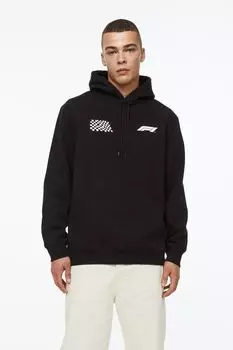 Толстовка стандартной посадки H&amp;M, черный/формула 1
