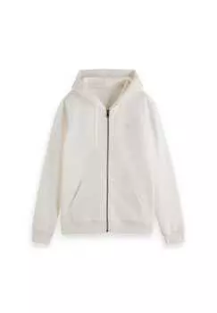 Толстовка - стандартный крой с капюшоном и логотипом хлопок Scotch & Soda, белый