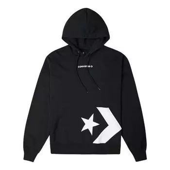 Толстовка star chevron pocket hoodie 'black' Converse, черный