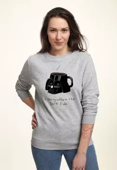Толстовка STAR WARS CLASSIC COFFEE ON THE DARK SIDE Star Wars, цвет Mottled Grey