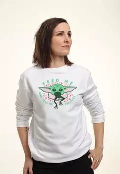 Толстовка STAR WARS: THE MANDALORIAN FEED ME AND TELL ME I'M CUTE Star Wars, белый
