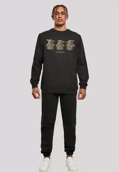 Толстовка STAR WARS THE MANDALORIAN THE CHILD POSES F4NT4STIC, черный