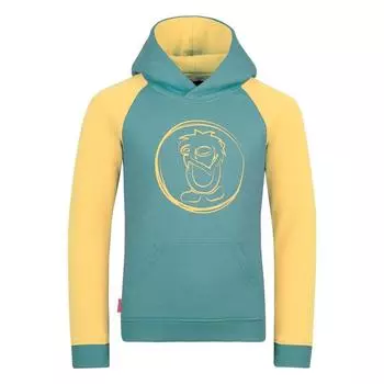 Толстовка Stavanger Glacier Green/Lemonade для девочек TROLLKIDS, цвет gelb
