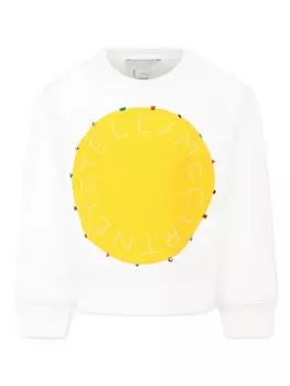 Толстовка Stella McCartney Kids из органического хлопка, белый