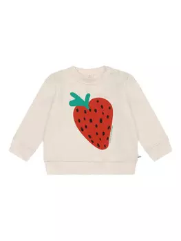 Толстовка Stella McCartney Kids с принтом клубники, белый