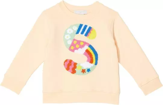 Толстовка Stella Mccartney Sweatshirt with Towelling S Embro, цвет Pech