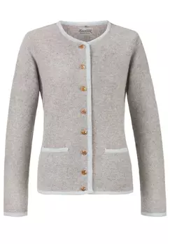 Толстовка Stockerpoint Trachtenstrickjacke Caro, цвет grau-hellblau