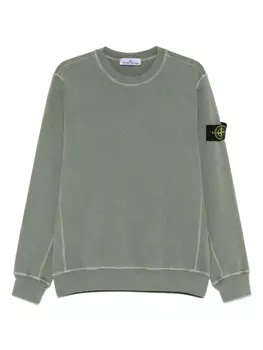 Толстовка Stone Island Compass-badge, зеленый