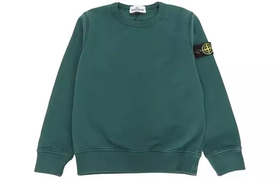 Толстовка Stone Island детская, зеленый