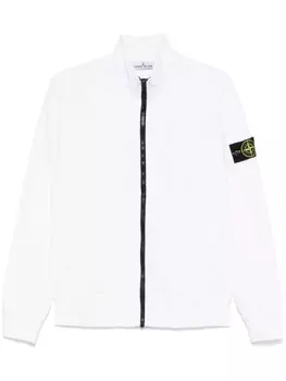 Толстовка Stone Island из органического хлопка с флисом, белый