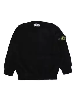 Толстовка Stone Island Junior CREW NECK, черный