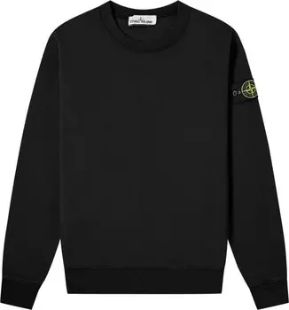 Толстовка Stone Island Logo Patch Crewneck 'Black', черный