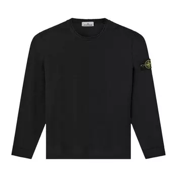Толстовка Stone Island Ribbed Fleece 'Black', черный