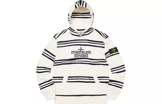 Толстовка Stone Island X Stone Island Joint Series унисекс Supreme, белый