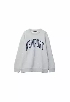 Толстовка Stradivarius, серый