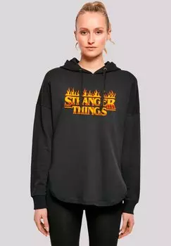 Толстовка STRANGER THINGS FIRE LOGO NETFLIX TV SERIES - Hoodie F4NT4STIC, черный