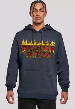 Толстовка STRANGER THINGS FIRE LOGO NETFLIX TV SERIES - Hoodie F4NT4STIC, темно-синий