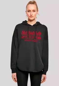 Толстовка STRANGER THINGS FLAMES NETFLIX TV SERIES - Hoodie F4NT4STIC, черный
