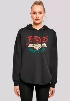 Толстовка STRANGER THINGS FRIENDS DONT LIE HANDS NETFLIX TV SERIES - Hoodie F4NT4STIC, черный