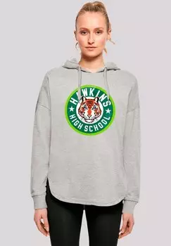 Толстовка STRANGER THINGS HAWKINS TIGER CIRCLE NETFLIX TV SERIES - Hoodie F4NT4STIC, серый