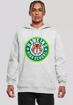 Толстовка STRANGER THINGS HAWKINS TIGER CIRCLE NETFLIX TV SERIES - Hoodie F4NT4STIC, серый