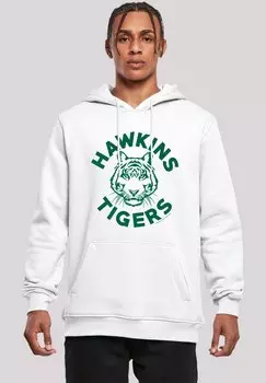 Толстовка STRANGER THINGS HAWKINS TIGERS NETFLIX TV SERIES - Hoodie F4NT4STIC, белый