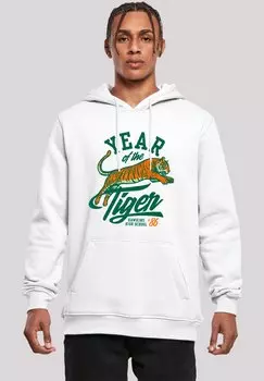 Толстовка STRANGER THINGS HAWKINS YEAR OF THE TIGER 86 NETFLIX TV SERIES - Hoodie F4NT4STIC, белый