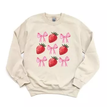 Толстовка Strawberry Coquette Bow Chart Simply Sage Market, цвет Dust