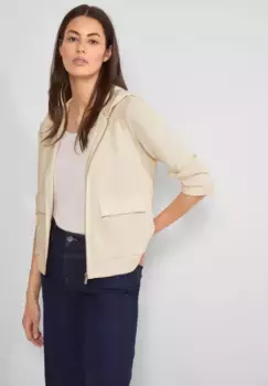 Толстовка STREET ONE с капюшоном и рукавами 3/4, белый