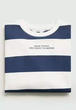 Толстовка STRIPES Mango Kids, синий