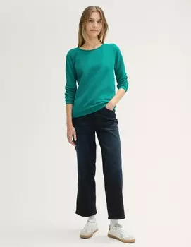 Толстовка STRUCTURED TOM TAILOR DENIM, бирюзовый