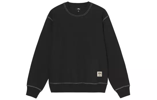 Толстовка Stssy из хлопка с контрастной строчкой Stussy, желтый