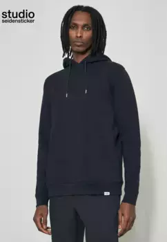 Толстовка studio seidensticker "Studio", однотонная с капюшоном и длинными рукавами, синий