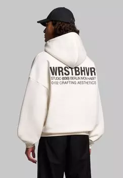 Толстовка STUDIO V10 con cappuccio WRSTBHVR, белый