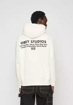 Толстовка STUDIOS HOOD UNISEX Obey Clothing, цвет off-white