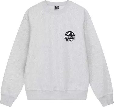 Толстовка Stussy 8 Ball Corp. Crew 'Ash Heather', серый