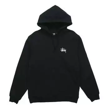 Толстовка Stussy Basic Alphabet Logo Pullover Unisex Black, черный