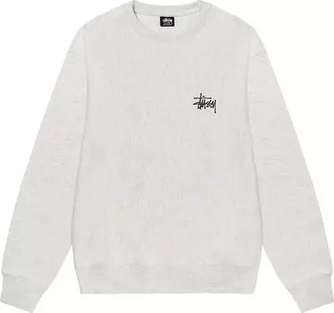 Толстовка Stussy Basic Crew 'Ash Heather', серый