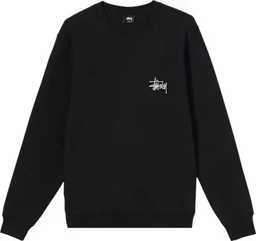 Толстовка Stussy Basic Crew 'Black', черный
