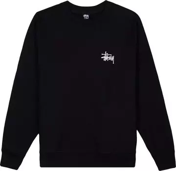 Толстовка Stussy Basic Crew 'Black', черный