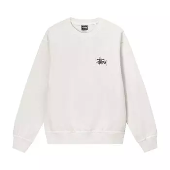 Толстовка Stussy Basic Pigment Dyed Crew 'Natural', белый