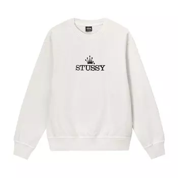 Толстовка Stussy Glamour Pigment Dyed Crew 'White', белый