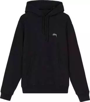 Толстовка Stussy Logo Hood 'Black', черный