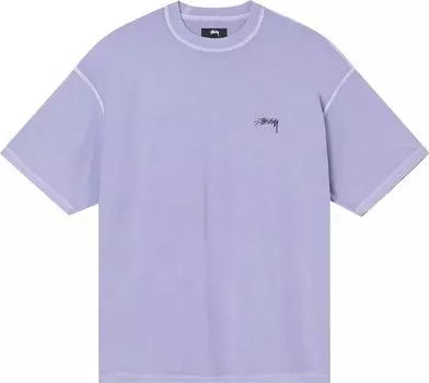 Толстовка Stussy Pigment Dyed Inside Out Crew 'Lavender', фиолетовый