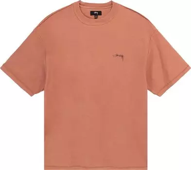 Толстовка Stussy Pigment Dyed Inside Out Crew 'Rust', оранжевый