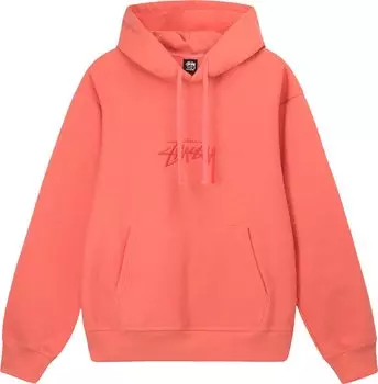 Толстовка Stussy Stock Logo Appliqu Hood 'Rose', красный