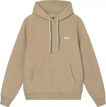 Толстовка Stussy Stock Logo Hood 'Khaki', коричневый