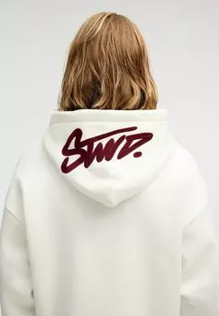 Толстовка STWD EMBROIDERED PULL&BEAR, белый